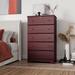 Winston Porter Raiquan 5 - Drawer Dresser Wood in Brown | 55 H x 35.5 W x 17.5 D in | Wayfair 4F7CCA10972B4720AC4EC93B396B74BA