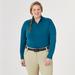 Piper SmartCore Long Sleeve ¼ Zip Sun Shirt - S - Dark Electric Blue - Smartpak