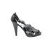 BCBG Paris Heels: Black Graphic Shoes - Women's Size 7