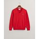 Gant Classic V-Neck Pullover aus Baumwolle Herren ruby red, Gr. L, Männlich anderes