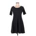 Ganni Casual Dress - A-Line: Gray Solid Dresses - Women's Size Medium