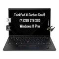 Lenovo ThinkPad X1 Carbon Gen 9 Business Laptop (14 FHD+ Intel i7-1185G7 vPro 32GB RAM 2TB PCIe SSD) Thunderbolt 4 Backlit Fingerprint 3-Year Warranty Webcam Wi-Fi 6 IST Cable Win 11 Pro