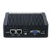 PARTAKER Fanless Mini PC Desktop Computer Micro PC Intel Celeron J1900 Quad Cores Processor (Black) Dual LAN HD VGA 6xUSB Port Win 10 Pro 4GB Ram 128GB SSD