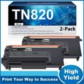 TN820 2 Pack Black Toner Cartridge Compatible Replacement for Brother TN820 Toner Cartridge for DCP-L5650DN MFC-L5800DW MFC-L5900DW HL-L6200DW/DWT HL-L6400DW/DWT Printer