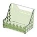 Wall Mounted Storage Organizer Box with Sticker Desktop Makeup Organizer Makeup Storage Box for Utility Room Bedroom Cupboard Cabinet Green