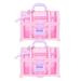 NUOLUX 2Pcs Girls Treasure Box Toys Little Girl Makeup Box Table Jewelry Organizer