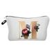 BELLZELY Christmas Ornaments Clearance Ladies Travel Portable Gold Digital Letter Printing Cosmetic Bag