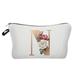 BELLZELY Christmas Ornaments Clearance Ladies Travel Portable Gold Digital Letter Printing Cosmetic Bag