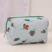 Augper Wholesale Kawaii Makeup Bag Cotton Makeup Bag Fragmentary Makeup Handbags Zipper Korean Quilted Travel Organizer Portable Cute Beauty Case Floral Print Large Capacity