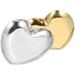 Makeup Storage Organizer Heart Jewelry Tray Earring Flat Ceramic Serving Platters Dresser Decor Metal Woman 2 Pcs