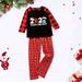 YUNAFFT Clearance Christmas Pajamas for Family Christmas Men Printed Blouse Tops+Pants Xmas Family Matching Pajamas Set Discount