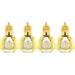 4 Pcs Essential Oil Roller Bottle Mini Perfumes Bottles Flower Aroma Accessory Portable Travel