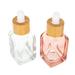 2 Pcs Cosmetic Bottle Essential Oil Glass Perfume Lotion Container Bottles Refillable Liquid Containers for Liquids