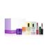 Clinique Skincare Makeup 6pcs Gift Set 2023 Purple Box Set including Travel Size Smart Clinical Repair Eye Cream Dramatically Different Lotion Plum Pop Lipstick and Happy Perfume