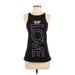 Victoria Sport Active Tank Top: Black Solid Activewear - Women's Size X-Small