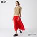 Women's Pleated Printed Skirt | Red | Large | UNIQLO US