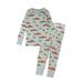 Honest Baby Clothing Organic Cotton Boy/Girl 2-Piece Long Sleeve Pajama Set 2T to 5T