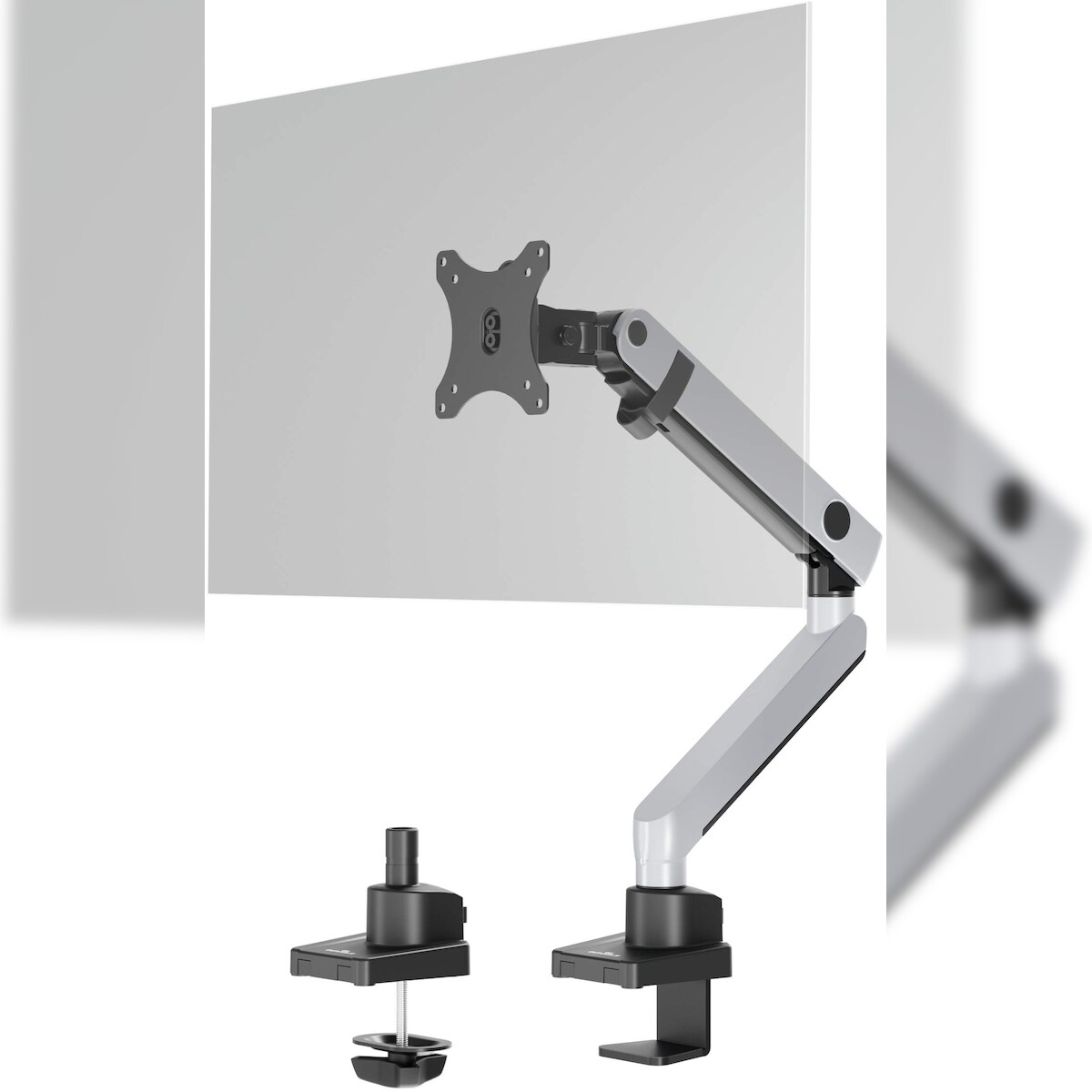 Durable Monitorhalterung Select Plus 1 Monitor 8 kg Tischklemme silber Image