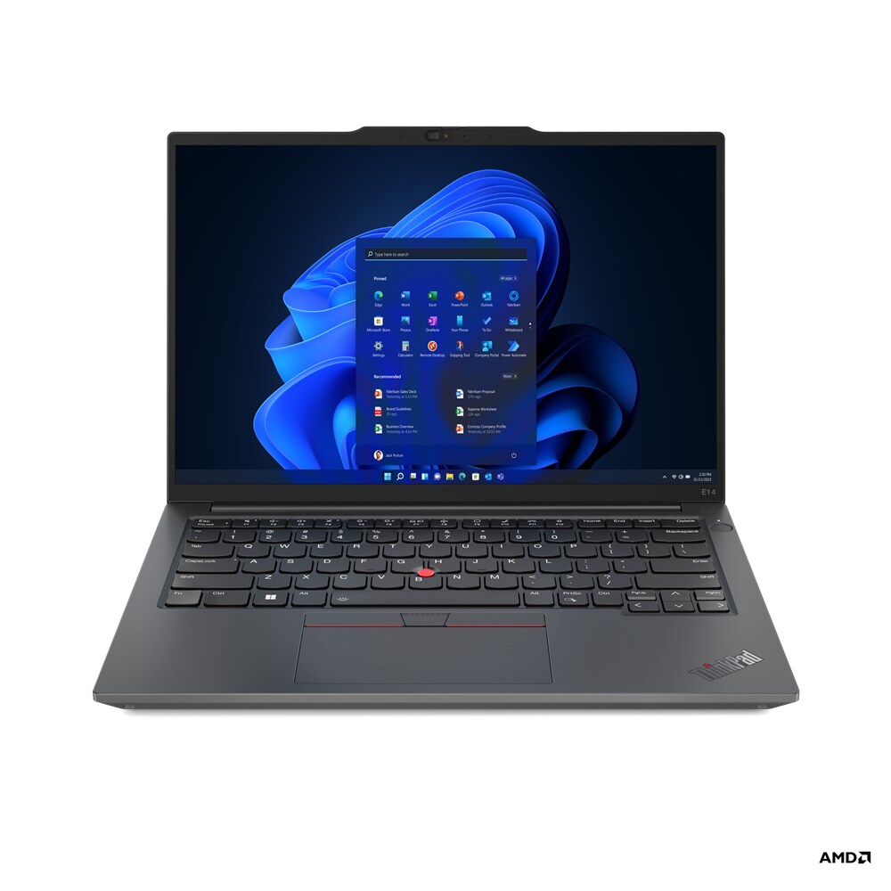 Lenovo ThinkPad E14 Laptop 35,6 cm (14") WUXGA AMD Ryzen™ 5 PRO 7530U 16 GB DDR4-SDRAM 512 GB SSD Wi-Fi 6 (802.11ax) Windows 11 Pro Schwarz Image