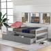 Twin Size Platform Bed w/ 2 Drawers Storage Bed Frame for Kids, Teens