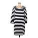 Gap Casual Dress - Shift: Ivory Stripes Dresses - Women's Size Medium