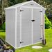 6 ft x 4 ft/6 ft x 8 ft/8 ft x 10 ft All-Weather Resin Outdoor Plastic Storage Shed w/Floor, Spire Tool Shed