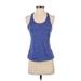 Adidas Active Tank Top: Blue Activewear - Women's Size X-Small