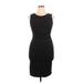 Kenneth Cole New York Casual Dress - Bodycon Crew Neck Sleeveless: Black Print Dresses - Women's Size 14