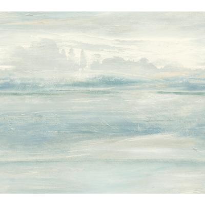 Candice Olson Soothing Mists Scenic Blue Wallpaper