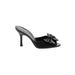 Via Spiga Heels: Slip-on Stilleto Cocktail Party Black Print Shoes - Women's Size 8 - Open Toe