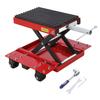 Motorcycle Lift, 1200 LBS Motorcycle Scissor Lift Jack with Wide Deck, Rubber Pad Dirt Bike Stand Lift for ATV Cruiser Bikes