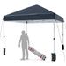 10*10FT Patented Center Locking Canopy Tent, Canopy Tent, Height Adjustable, Waterproof and UV Protection