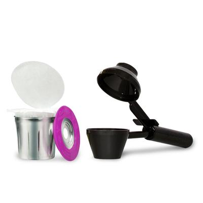 Perfect Pod EZ-Cup Stainless Steel 2.0 Value Bundle with EZ-Scoop and 25 Disposable Paper Filters