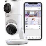 Hubble Connected Nursery Pal Dual Vision Smart Camera Wi-Fi Baby Monitor with AI Motion Tracking in White