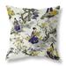 Blue And Olive Imperial Palace Garden Indoor/Outdoor Throw Pillow