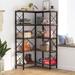 5-Shelf Corner Bookshelf, 5 Tier Large Modern Corner Bookcase Corner Shelf