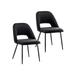 Porthos Home Orde Velvet Dining Chairs with Steel Legs, Set of 2