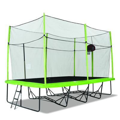 SkyBound 10x17ft Recreational Trampoline with Enclosure Net