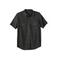Men's Big & Tall Boulder Creek® Short Sleeve Shirt by Boulder Creek in Grey Wash (Size 4XL)