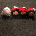 Disney Toys | Disney Tsum Tsum Mini Plush Character Toy Lot Of 4 Mickey X 2, Minnie & Marie | Color: Black/Red | Size: Osbb