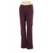 American Eagle Outfitters Khaki Pant Straight Leg Boyfriend: Burgundy Print Bottoms - Women's Size 6