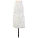 Zara Casual Midi Skirt Calf Length: White Print Bottoms - Women's Size Large