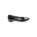 Kate Spade New York Flats: Ballet Chunky Heel Casual Black Print Shoes - Women's Size 7 - Round Toe