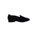 Donald J Pliner Flats: Loafers Chunky Heel Classic Black Print Shoes - Women's Size 9 - Almond Toe