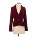 Juicy Couture Jacket: Short Burgundy Print Jackets & Outerwear - Women's Size 4