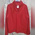 The North Face Shirts | Men's North Face Red Quilted Fleece 3/4 Zip Pullover Size M | Color: Red | Size: M