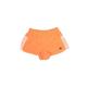 Adidas Athletic Shorts: Orange Print Activewear - Women's Size X-Small