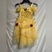 Disney Dresses | Girls Princess Belle Dress | Color: Gold/Yellow | Size: 4g