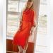 Anthropologie Dresses | Daily Practice By Anthropologie Draped Cowl Neck Maxi Dress | Color: Orange/Red | Size: S
