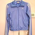 Adidas Tops | Adidas Light Blue Women's Zip-Up Athletic Jacket Size Small | Color: Blue | Size: S